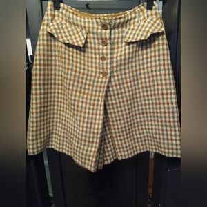 The villager skort skirt brown plaid 12